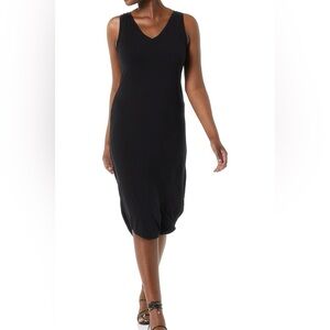 MEDIUM Women's Jersey Regular-Fit Sleeveless v-Neck Midi Dress